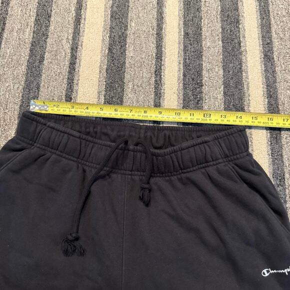 Champion Y2K Baggy Grunge Side Pockets Black Sweatpants Sz.M - Picture 7 of 7